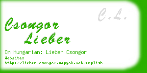 csongor lieber business card